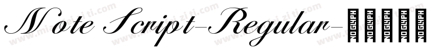 Note Script-Regular字体转换